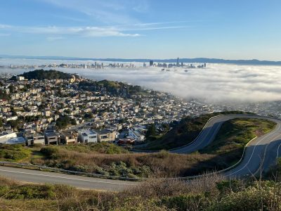 Twin Peaks View with Fog