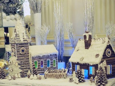 Gingerbread House in Paris for the holidays in December