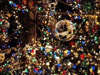 Decorated Christmas tree in Greater Los Angeles