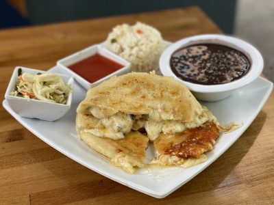 Pupusa Combo at Mission Restaurant