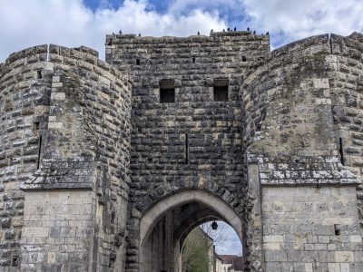 St. Jean gate at the entrance to the walls of Provins, France