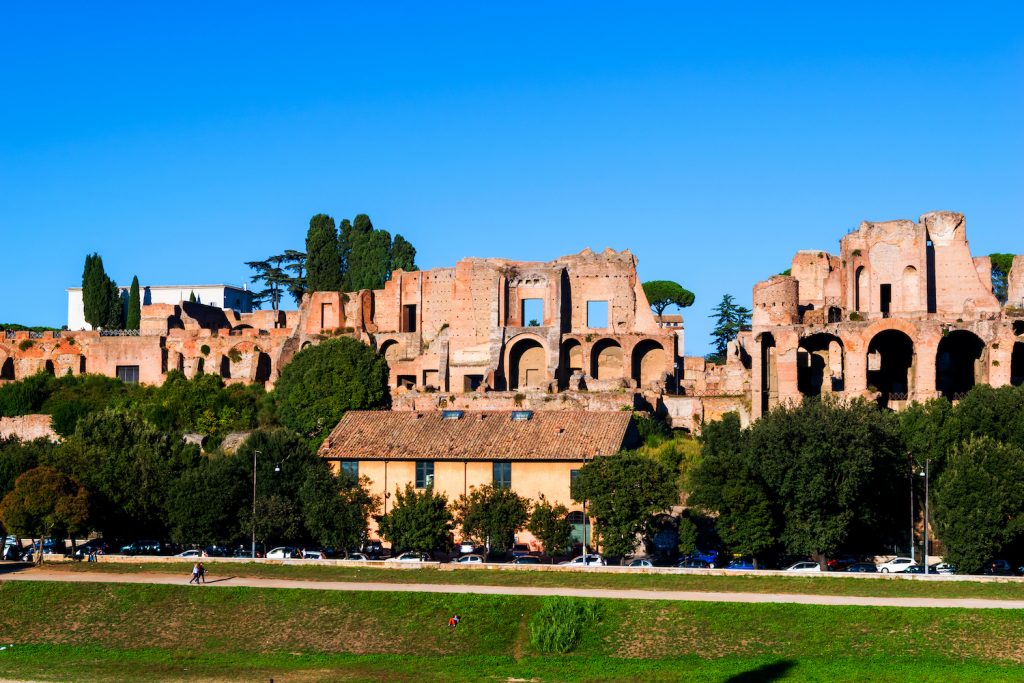 Palatine Hill in Rome Italy