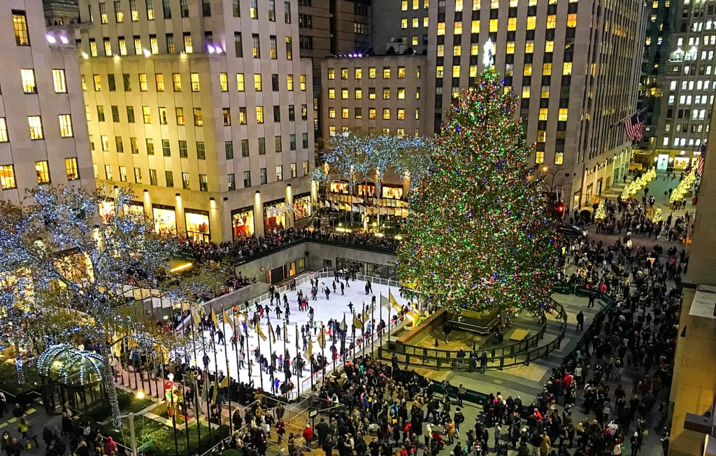 Rockefeller Center during winter in NYC