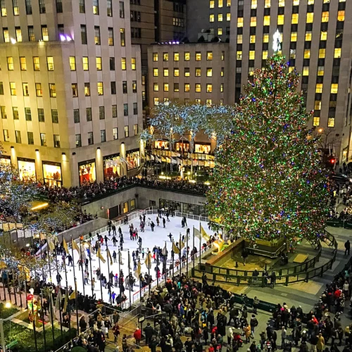 Rockefeller Center during winter in NYC