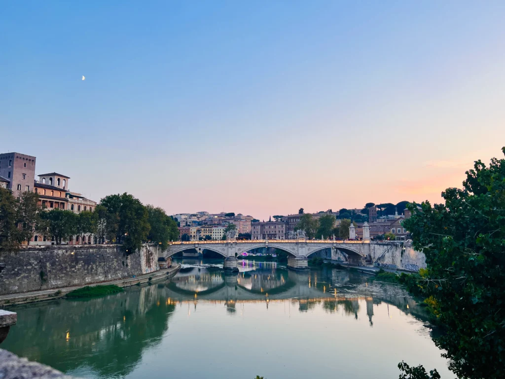 View of Tiber River in Rome