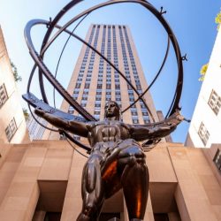 Statue of Atlas holding the world on Rockefeller Center NYC tour