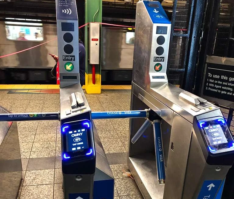 OMNY enabled turnstiles at Atlantic Terminal NYC