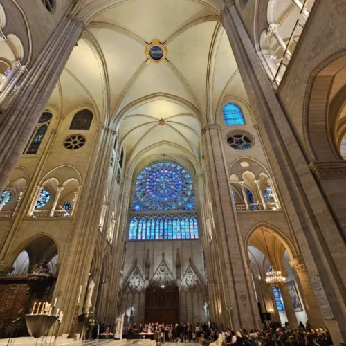 inside Notre Dame cathedral