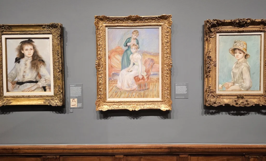 Renoir paintings on display as a temporary exhibit at The Morgan in New York