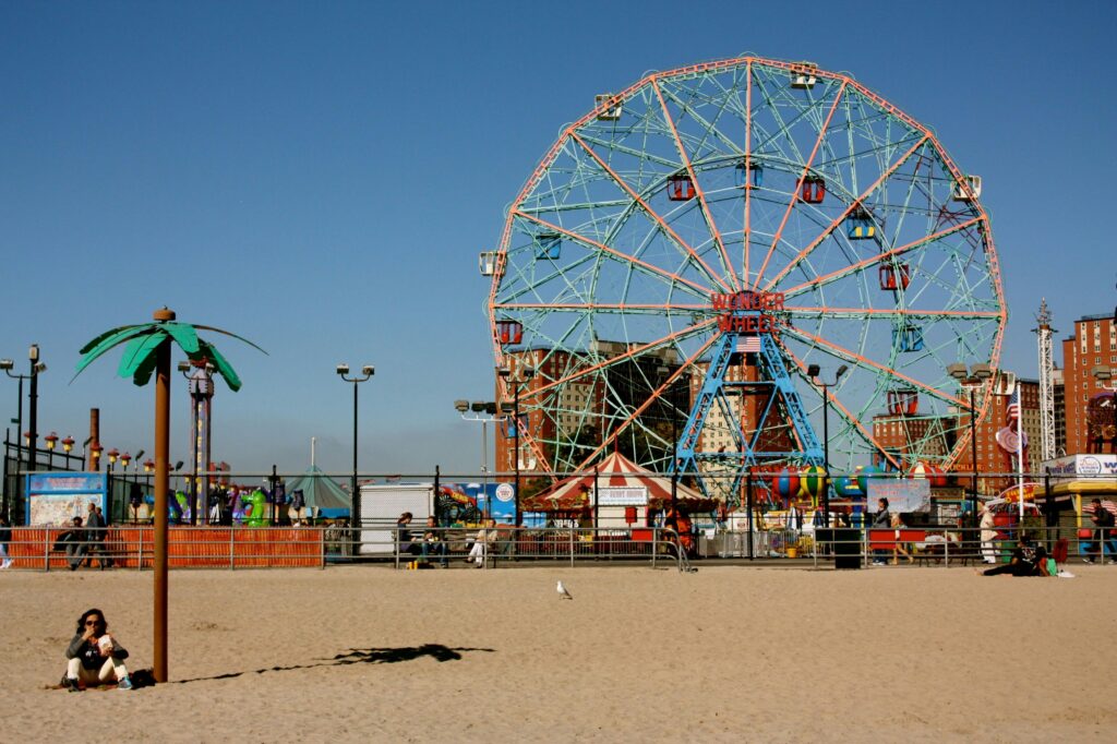 Coney Island during the day time