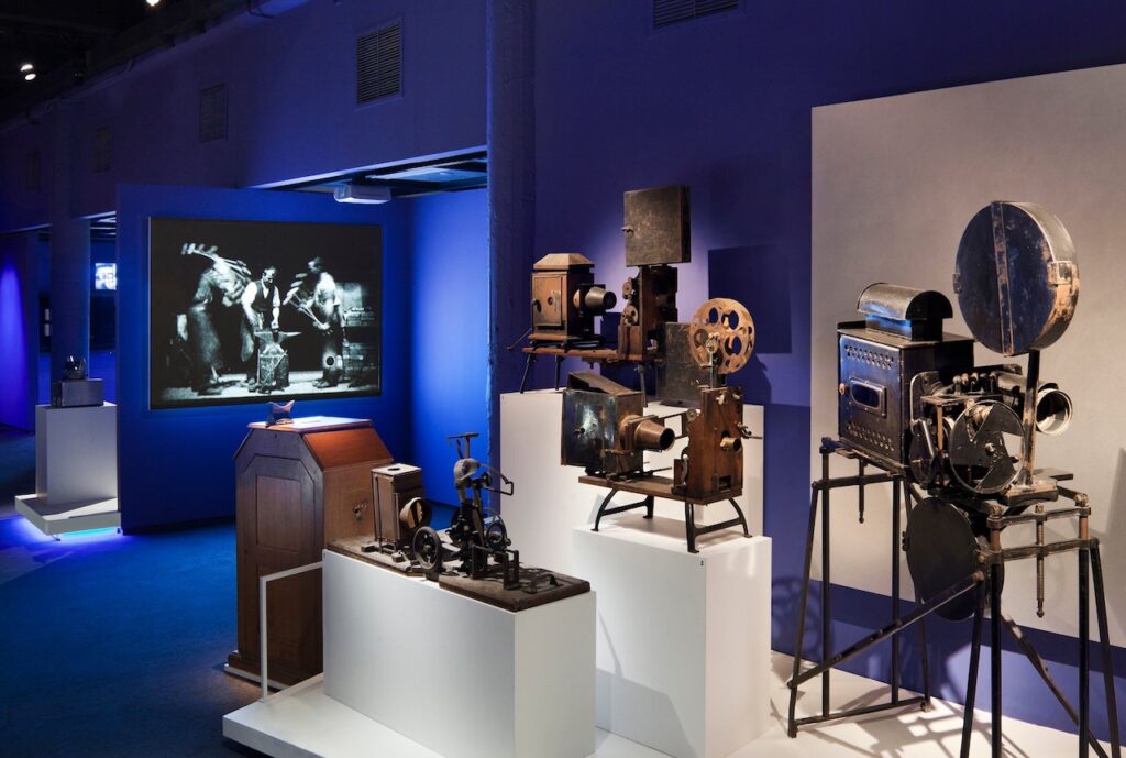 Projectors displayed at the Museum of the Moving Image in NYC