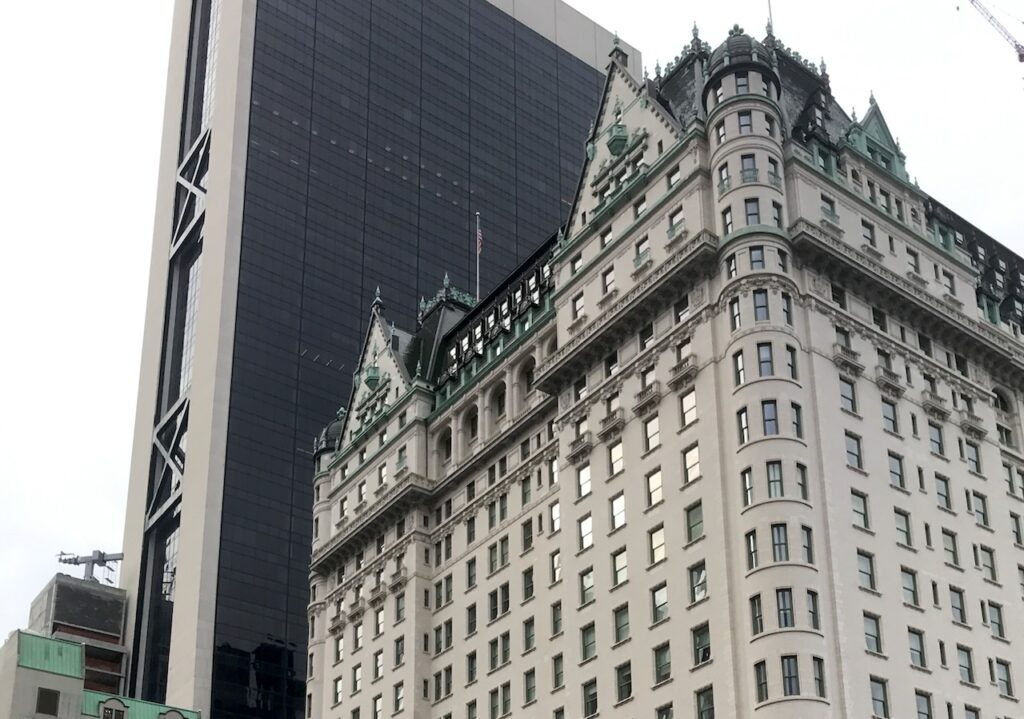 View of Plaza Hotel exterior in New York