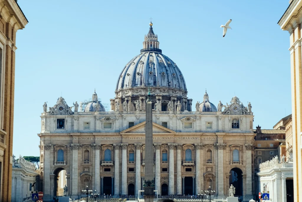 St Peters Dome in Rome Italy