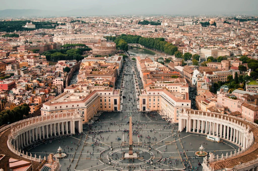 aerial photography of Vatican city