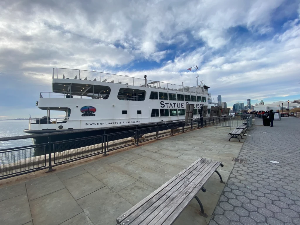 Statue of Liberty Ferry from the port