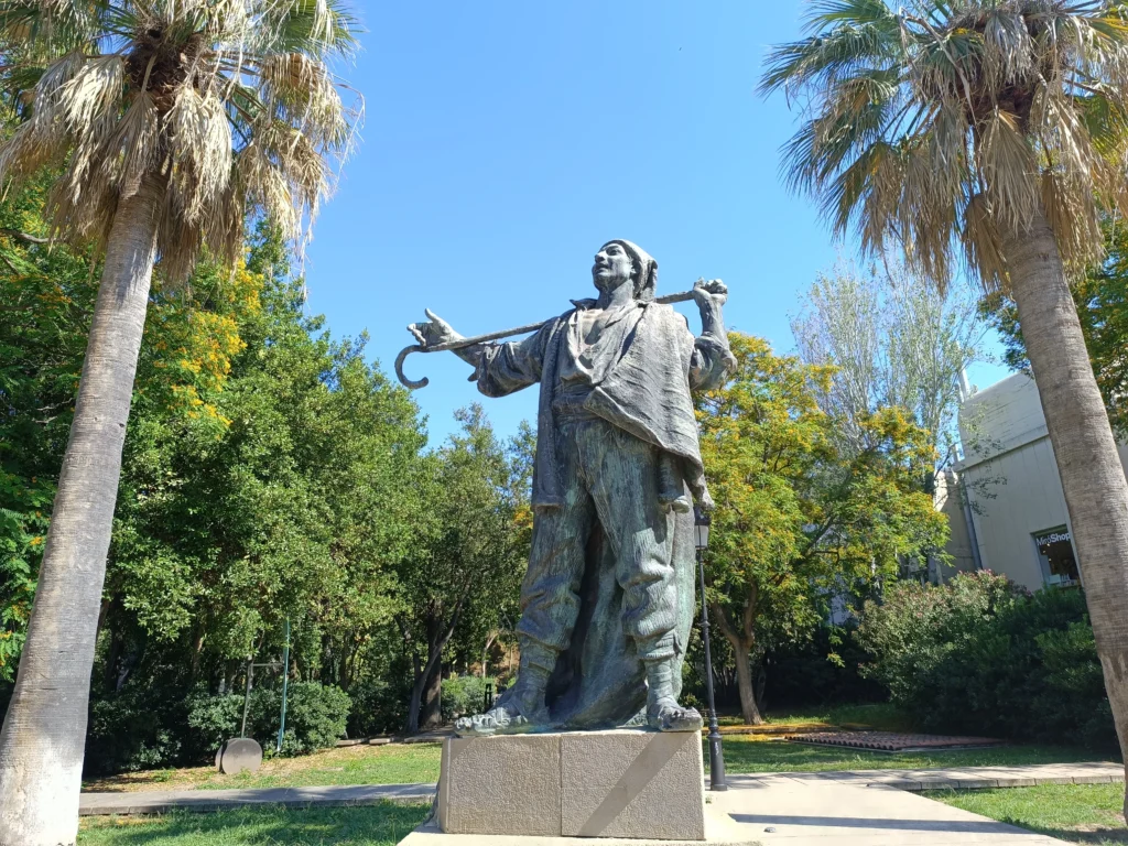 Jardin de las Esculturas in Montjuic Barcelona