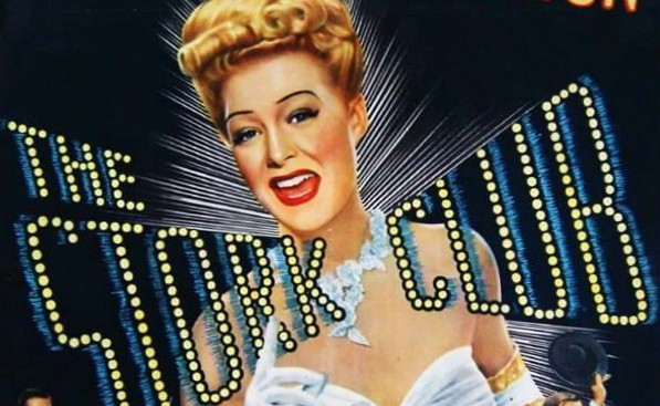 Movie poster for the 1945 comedy, "The Stork Club"