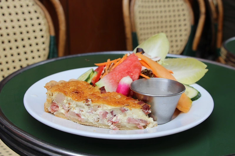 Close up of meal from Les Philosophes in Paris