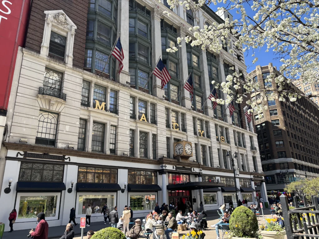 Macy's department store entrance in NYC