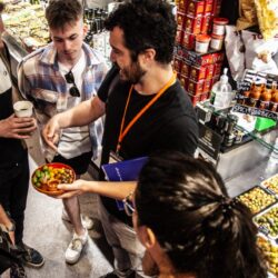 Olive tasting at a Barcelona Market