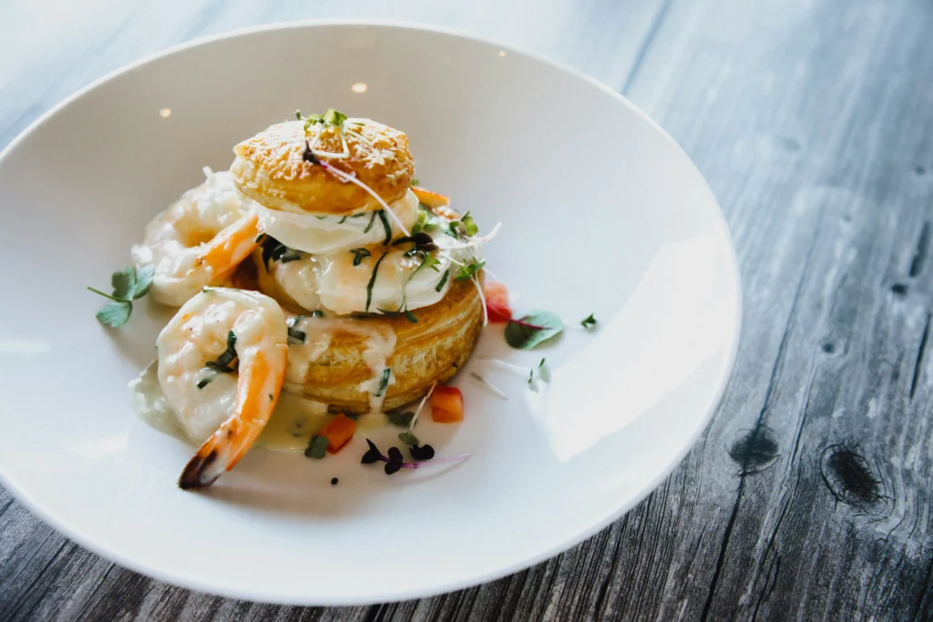 Plate of Prawn Vol-Au-Vent