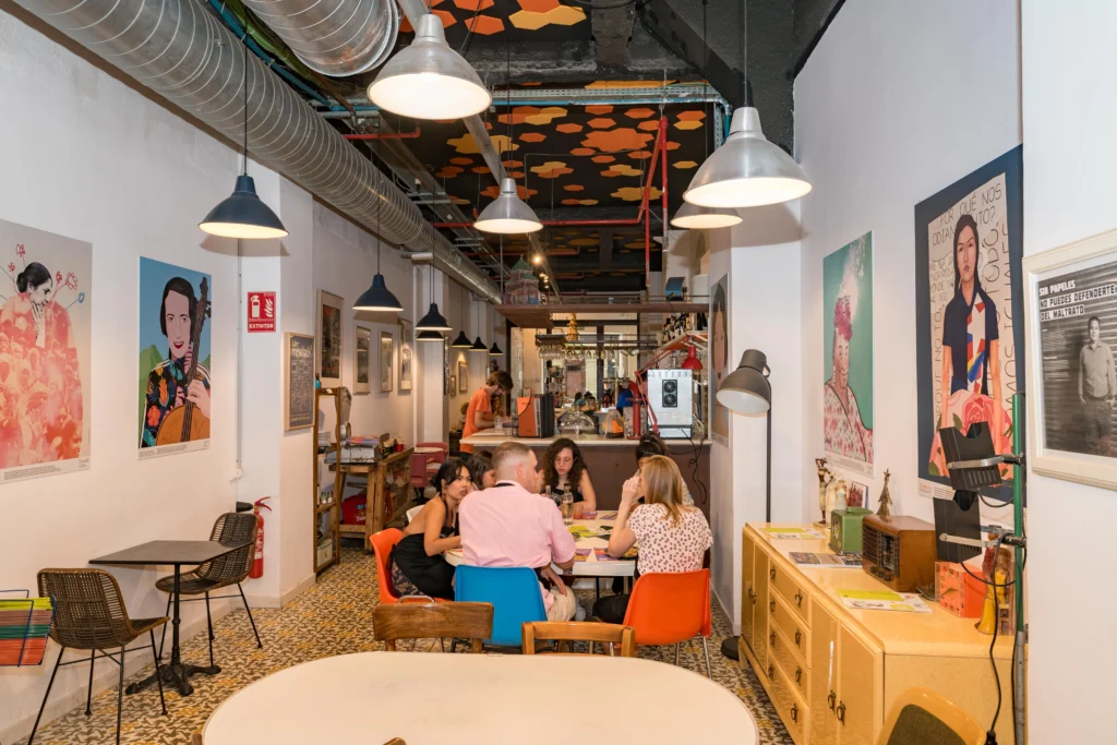 View of inside Mescladis during Barcelona Cooking Class