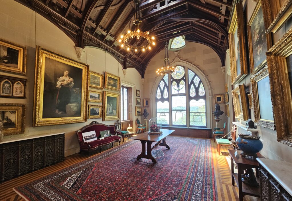 The art gallery inside Lyndhurst