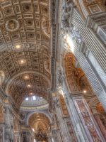 Gilded ceiling in Vatican