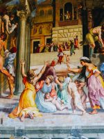 Painting in the Vatican Museums on guided tour