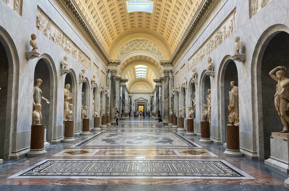vatican museum interior on guided tour