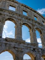 Closeup of the Roman Colosseum