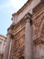 Detail of the Arch of Septimius Severus in the Roman Forum