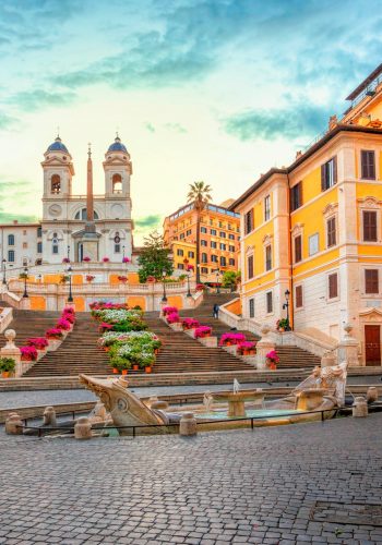 Spanish Steps in the Piazza di Spagna in Rome