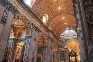 Arched ceiling St. Peter’s Basilica