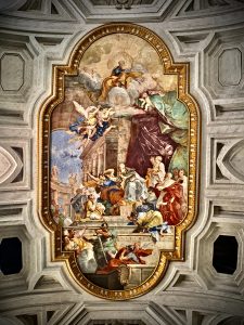 Fresco ceiling inside St. Peter’s Basilica by Giovanni Battista Parodi (1)