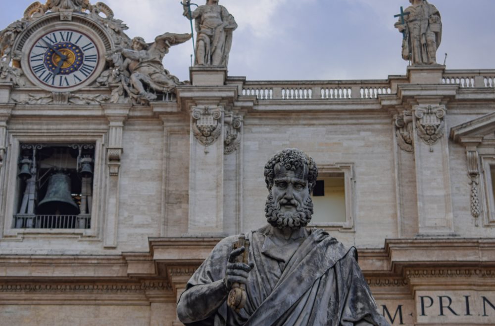 Statue in St. Peter’s Square in Vatican City